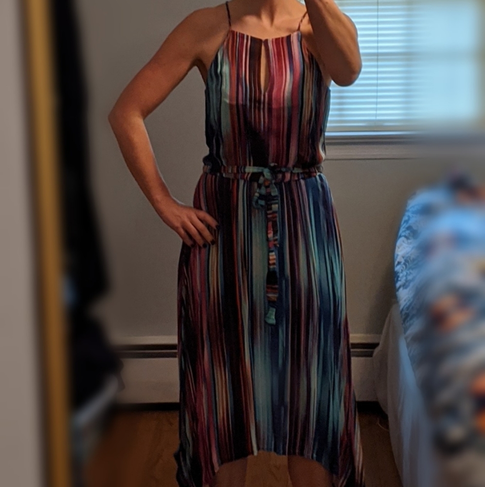 South moon under uneven hem dress
